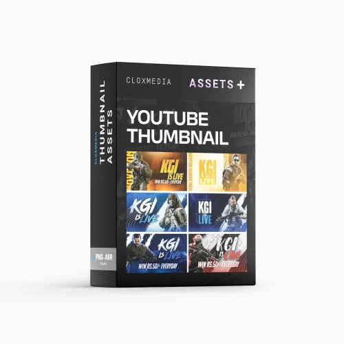 CLOXMEDIA YouTube Thumbnail Asset Pack - Unleash Your Creativity